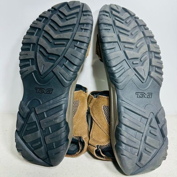 Teva Brown Sandals with Yellow Accents - Picture 7 of 8